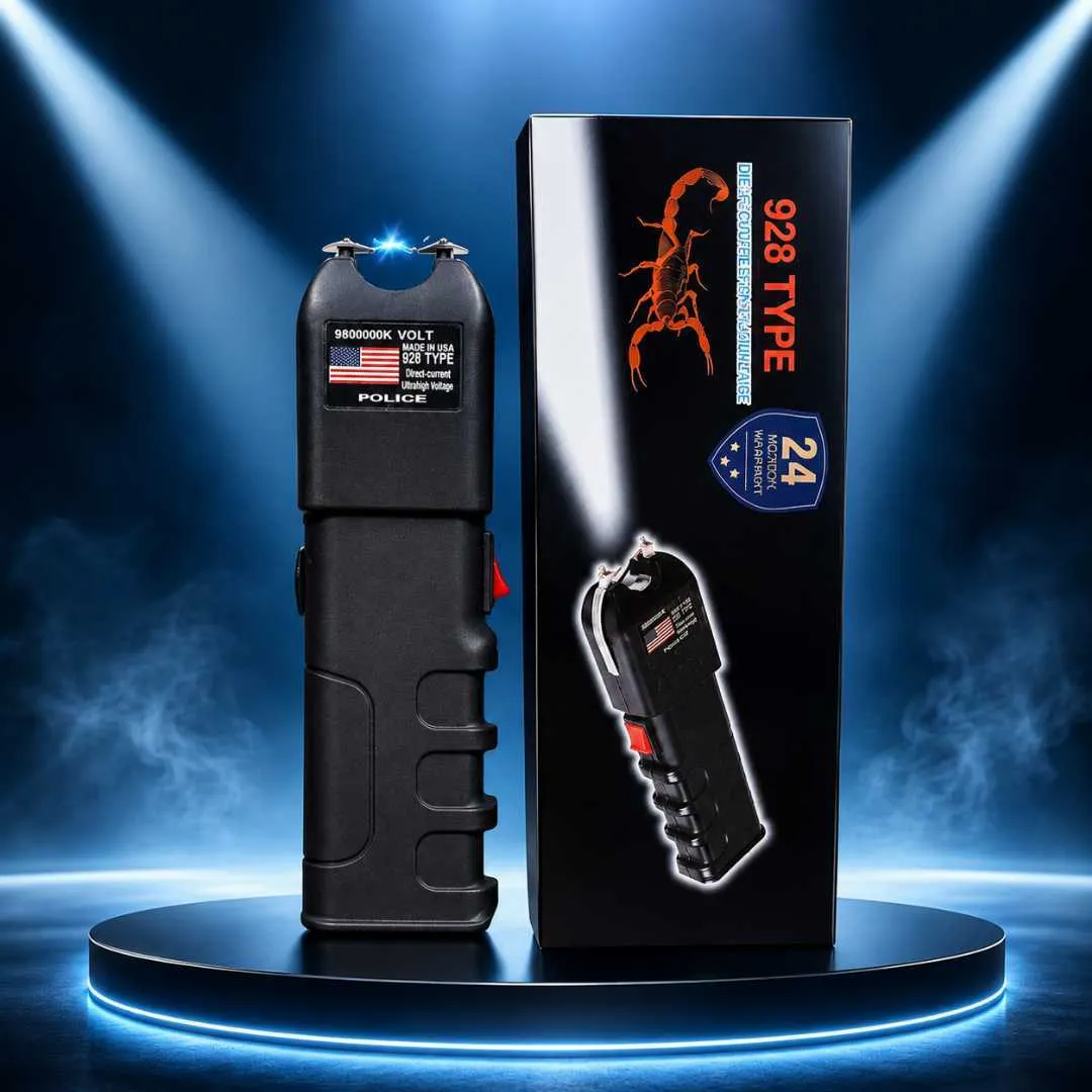 965319f2-3729-4afa-9dc0-4d75c5a080c7 928 Type Heavy Duty Stun Gun with LED Flashlight - Image 1