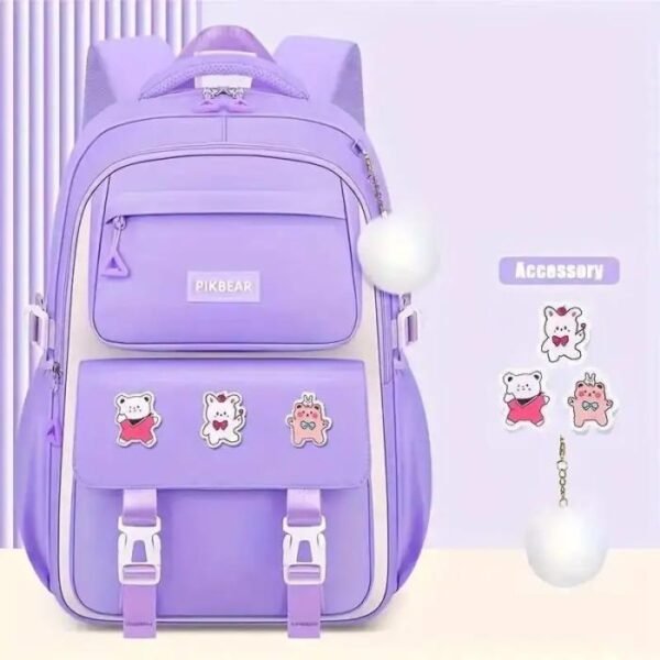 Kids Backpack Children School Bag – Purple