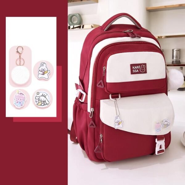 Cute Casual Premium Kids School Backpack – Red